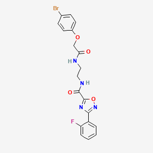 N-(2-{[(4-bromophenoxy)acetyl]amino}ethyl)-3-(2-fluorophenyl)-1,2,4-oxadiazole-5-carboxamide