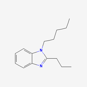 molecular formula C15H22N2 B15002212 1-pentyl-2-propyl-1H-benzimidazole 