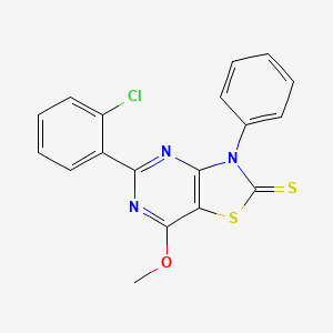 5-(2-chlorophenyl)-7-methoxy-3-phenyl[1,3]thiazolo[4,5-d]pyrimidine-2(3H)-thione