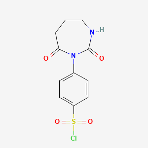 molecular formula C11H11ClN2O4S B1500230 4-(2,7-Dioxo-[1,3]diazepan-1-yl)benzenesulfonylchloride 