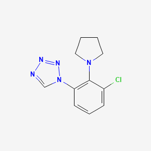 1-[3-chloro-2-(pyrrolidin-1-yl)phenyl]-1H-tetrazole