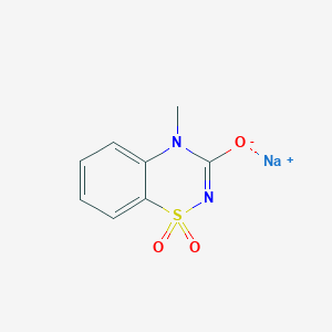 molecular formula C8H7N2NaO3S B1500231 4-Methyl-2H-1,2,4-benzothiadiazin-3(4H)-one-1,1-dioxide sodium salt CAS No. 42140-55-6