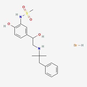 molecular formula C19H27BrN2O4S B1500237 N-(2-Hydroxy-5-(1-hydroxy-2-(2-methyl-1-phenylpropan-2-ylamino)ethyl)phenyl)methane CAS No. 52159-46-3