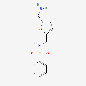 N-{[5-(aminomethyl)furan-2-yl]methyl}benzenesulfonamide