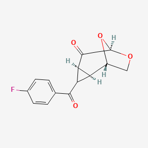 (1S,2S,4S,6R)-3-(4-fluorobenzoyl)-7,9-dioxatricyclo[4.2.1.0~2,4~]nonan-5-one