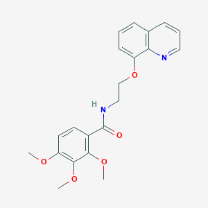 2,3,4-trimethoxy-N-[2-(quinolin-8-yloxy)ethyl]benzamide