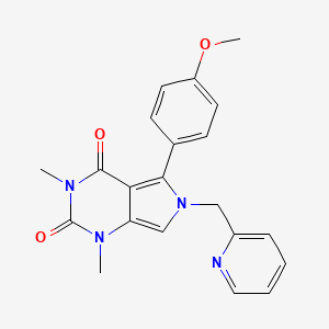 5-(4-methoxyphenyl)-1,3-dimethyl-6-(pyridin-2-ylmethyl)-1H-pyrrolo[3,4-d]pyrimidine-2,4(3H,6H)-dione