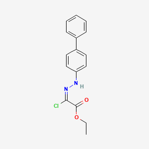 molecular formula C16H15ClN2O2 B1500243 Ethyl 2-(2-biphenylhydrazono)-2-chloroacetate 