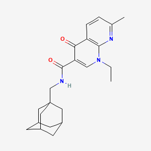 N-[(adamantan-1-yl)methyl]-1-ethyl-7-methyl-4-oxo-1,4-dihydro-1,8-naphthyridine-3-carboxamide