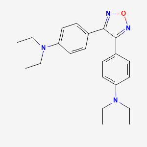 N-(4-{4-[4-(diethylamino)phenyl]-1,2,5-oxadiazol-3-yl}phenyl)-N,N-diethylamine