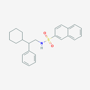 molecular formula C24H27NO2S B15002526 N-(2-cyclohexyl-2-phenylethyl)naphthalene-2-sulfonamide CAS No. 899368-31-1