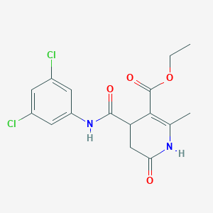 Ethyl 4-[(3,5-dichlorophenyl)carbamoyl]-2-methyl-6-oxo-1,4,5,6-tetrahydropyridine-3-carboxylate