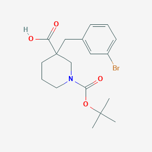 molecular formula C18H24BrNO4 B1500261 1-Boc-3-(3-bromobenzyl)-3-carboxypiperidine 