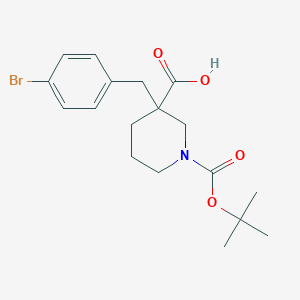 molecular formula C18H24BrNO4 B1500263 1-Boc-3-(4-bromobenzyl)-3-carboxypiperidine 