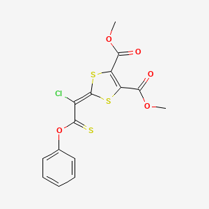 Dimethyl 2-(1-chloro-2-phenoxy-2-thioxoethylidene)-1,3-dithiole-4,5-dicarboxylate