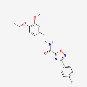 N-[2-(3,4-diethoxyphenyl)ethyl]-3-(4-fluorophenyl)-1,2,4-oxadiazole-5-carboxamide