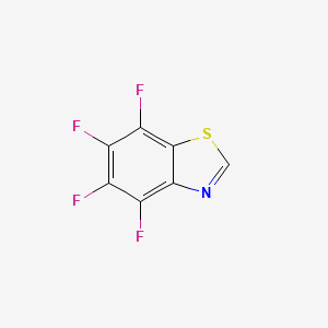 molecular formula C7HF4NS B1500269 4,5,6,7-Tetrafluoro-1,3-benzothiazole 