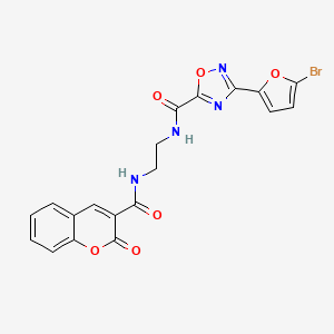 3-(5-bromofuran-2-yl)-N-(2-{[(2-oxo-2H-chromen-3-yl)carbonyl]amino}ethyl)-1,2,4-oxadiazole-5-carboxamide