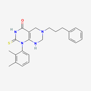 1-(2,3-dimethylphenyl)-6-(3-phenylpropyl)-2-thioxo-2,3,5,6,7,8-hexahydropyrimido[4,5-d]pyrimidin-4(1H)-one