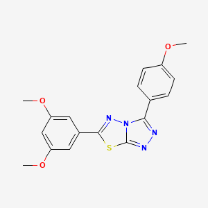 6-(3,5-Dimethoxyphenyl)-3-(4-methoxyphenyl)[1,2,4]triazolo[3,4-b][1,3,4]thiadiazole