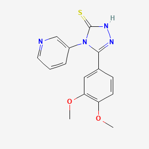 molecular formula C15H14N4O2S B15002765 5-(3,4-dimethoxyphenyl)-4-(pyridin-3-yl)-4H-1,2,4-triazole-3-thiol 