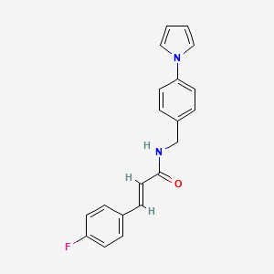 2-Propenamide, 3-(4-fluorophenyl)-N-[[4-(1H-pyrrol-1-yl)phenyl]methyl]-