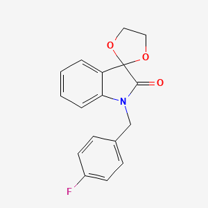 1'-(4-fluorobenzyl)spiro[1,3-dioxolane-2,3'-indol]-2'(1'H)-one