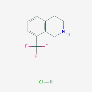 molecular formula C10H11ClF3N B1500280 8-(Trifluoromethyl)-1,2,3,4-tetrahydroisoquinoline hydrochloride CAS No. 1074764-70-7