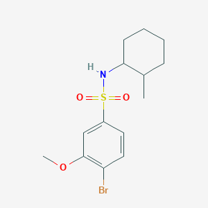 4-bromo-3-methoxy-N-(2-methylcyclohexyl)benzenesulfonamide