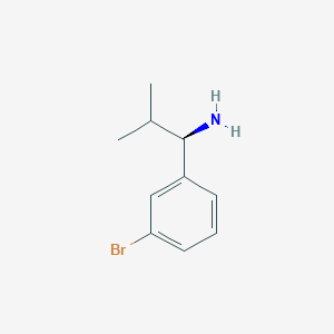 molecular formula C10H14BrN B1500282 (R)-1-(3-Bromophenyl)-2-methylpropan-1-amine 