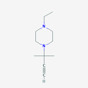 molecular formula C11H20N2 B1500284 1-Ethyl-4-(2-methylbut-3-yn-2-yl)piperazine 