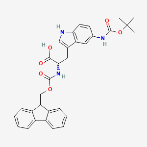 molecular formula C31H31N3O6 B1500286 5-[(tert-Butoxycarbonyl)amino]-N-{[(9H-fluoren-9-yl)methoxy]carbonyl}-L-tryptophan CAS No. 460751-67-1
