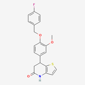 7-{4-[(4-fluorobenzyl)oxy]-3-methoxyphenyl}-6,7-dihydrothieno[3,2-b]pyridin-5(4H)-one