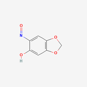 molecular formula C7H5NO4 B15002886 1,3-Benzodioxole-5,6-dione, 5-oxime 