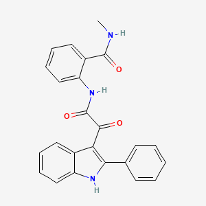 N-methyl-2-{[oxo(2-phenyl-1H-indol-3-yl)acetyl]amino}benzamide