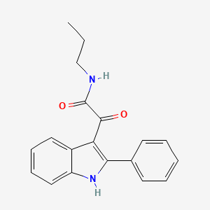 2-oxo-2-(2-phenyl-1H-indol-3-yl)-N-propylacetamide