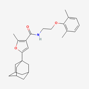 molecular formula C26H33NO3 B15002987 5-(1-adamantyl)-N-[2-(2,6-dimethylphenoxy)ethyl]-2-methyl-3-furamide 