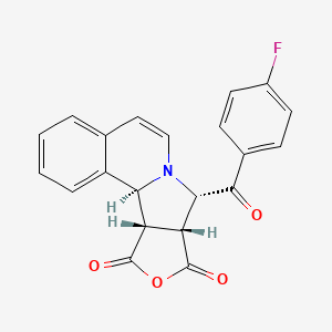 molecular formula C21H14FNO4 B15002997 (1S,11S,12R,16S)-11-(4-fluorobenzoyl)-14-oxa-10-azatetracyclo[8.6.0.02,7.012,16]hexadeca-2,4,6,8-tetraene-13,15-dione 