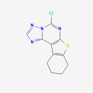 5-Chloro-8,9,10,11-tetrahydro[1]benzothieno[3,2-e][1,2,4]triazolo[1,5-c]pyrimidine