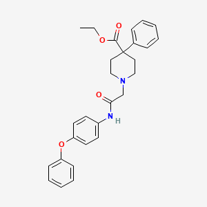 Ethyl 1-{2-oxo-2-[(4-phenoxyphenyl)amino]ethyl}-4-phenylpiperidine-4-carboxylate