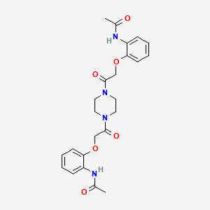 N,N'-{piperazine-1,4-diylbis[(2-oxoethane-2,1-diyl)oxy-2,1-phenylene]}diacetamide