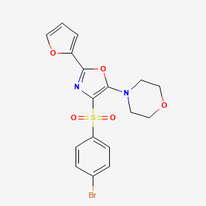 4-{4-[(4-Bromophenyl)sulfonyl]-2-(furan-2-yl)-1,3-oxazol-5-yl}morpholine