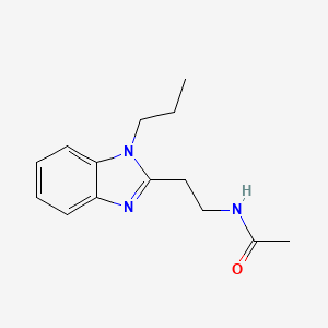 N-[2-(1-propyl-1H-benzimidazol-2-yl)ethyl]acetamide