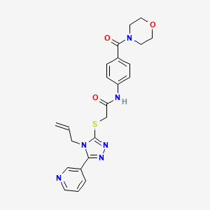 N-[4-(morpholin-4-ylcarbonyl)phenyl]-2-{[4-(prop-2-en-1-yl)-5-(pyridin-3-yl)-4H-1,2,4-triazol-3-yl]sulfanyl}acetamide