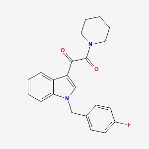 molecular formula C22H21FN2O2 B15003118 1-[1-(4-fluorobenzyl)-1H-indol-3-yl]-2-(piperidin-1-yl)ethane-1,2-dione 