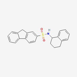 N-(1,2,3,4-tetrahydronaphthalen-1-yl)-9H-fluorene-2-sulfonamide