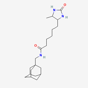 N-(1-adamantylmethyl)-6-(5-methyl-2-oxoimidazolidin-4-yl)hexanamide