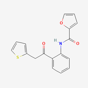 molecular formula C17H13NO3S B15003181 2-Furancarboxamide, N-[2-[2-(2-thienyl)acetyl]phenyl]- 