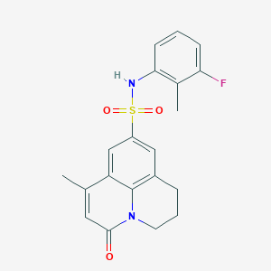 N-(3-fluoro-2-methylphenyl)-7-methyl-5-oxo-2,3-dihydro-1H,5H-pyrido[3,2,1-ij]quinoline-9-sulfonamide