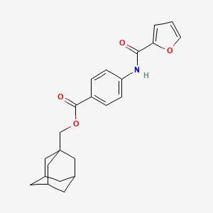 molecular formula C23H25NO4 B15003209 1-Adamantylmethyl 4-(2-furoylamino)benzoate 